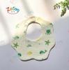Set 3 yếm tròn 6 lớp Muslin Organic Zeloo