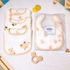 Set 3 yếm chữ nhật Muslin Organic Zeloo