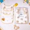 Set 3 yếm chữ nhật Muslin Organic Zeloo