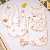 Set 3 yếm chữ nhật Muslin Organic Zeloo