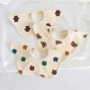Yếm hoa cotton set 3 (màu ngẫu nhiên)
