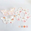 Yếm hoa cotton set 3 (màu ngẫu nhiên)