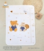Lót tè chống thấm cotton cao cấp Manny 50x70cm (họa tiết ngẫu nhiên)