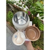 Bình Ủ Cháo Giữ Nhiệt Inox 304 Kèm Thìa GOOBY (600ml)
