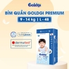 Bỉm - Tã quần Goldgi+ Premium size L 48 miếng  (cho bé 9-14kg)