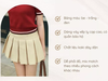Wide Pleat Mini Skirt