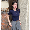 Soft Embossed Polo Knit