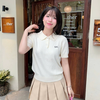 Freesize Bow Polo Knit
