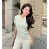 Color Block Collar Knit