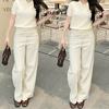 High-Waist Straight Jeans
