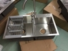 Chậu rửa bát inox sus 304 kèm vòi inox tròn nóng lạnh
