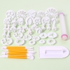 Set khuôn nhấn bánh màu TRẮNG 68 chi tiết (set)