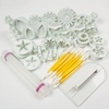 Set khuôn nhấn bánh màu TRẮNG 68 chi tiết (set)