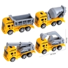 set 4 xe công trình vàng xám mới
