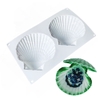 Khuôn 2 vỏ sò trắng size đại