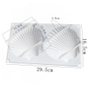 Khuôn 2 vỏ sò trắng size đại