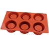 Khuôn bánh Mousse silicon hình tròn 6 ngăn