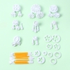 Set khuôn nhấn bánh màu TRẮNG 68 chi tiết (set)