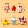 Set Kitty - Kuromi - Cinnamoroll - Melody đặc 6 chi tiết