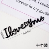 Set 10 chữ i love you mica màu đen