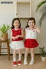 ÁO ĐỎ CHÂN VÁY TRẮNG