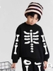 Bộ nỉ dài tay xương đen HALLOWEEN hãng Elaine