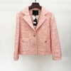 Áo khoác MAJE blazer dạ tweed hồng