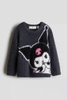 Áo len xù dài tay H&M Kuromi màu xám đen