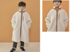 Áo khoác lông bông hãng Topten Kids dáng dài 4 màu: trắng, be, xanh lá, tím