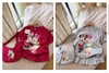 Bộ cộc tay chân váy Minnie Daisy kèm túi 2 màu đỏ và ghi