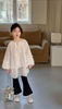 Quần legging ống loe màu đen cho bé gái
