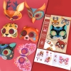 Gấp giấy mặt nạ Origami Paper Masks hãng Mideer chủ đề động vật