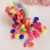 Hộp chun buộc tóc cho bé 3 loại đen, pastel, sắc màu