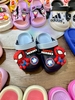 Dép sục Crocs Spiderman 2 màu ghi và navy