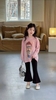 Quần legging ống loe màu đen cho bé gái
