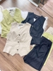 Bộ Zara linen áo vest gile kèm quần short 3 màu