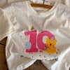 Áo phông cotton cộc tay đánh số từ 1 đến 10
