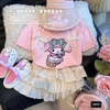 Set bộ áo cotton chân váy tầng kèm túi My Melody