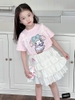 Set bộ áo cotton chân váy tầng kèm túi My Melody