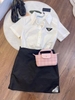 KGP - Set Prada áo sơ mi chân váy dáng chữ A