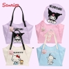 Túi tote chống thấm nước mẫu Kuromi, Cinnamoroll, Pochacco size 35x12x10cm