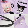 Túi tote chống thấm nước mẫu Kuromi, Cinnamoroll, Pochacco size 35x12x10cm