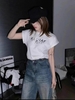 KGP - Áo cotton cộc tay Balmain Paris trắng