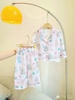 Bộ pyjamas Hi.Sun chất thô xô mềm hình gấu hồng