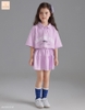 Bộ Jam&Jenny áo polo babytee và chân váy xoè Shining Kids 2 màu tím và trắng bé gái