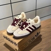 Giày thể thao Samba Adidas màu trắng be phối đỏ rượu