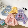 Áo nỉ bông hoodie Sanrio friends: Kuromi, Cinnamoroll, Melody