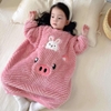Túi ngủ bông thu đông 4 mẫu Lợn hồng, gấu vàng, Monster