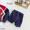 Bộ nỉ dài tay Spiderman raglan trắng, xanh, đỏ