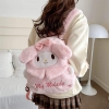 Balo lông Kuromi đen, Cinnamoroll trắng, Melody hồng 5 mẫu